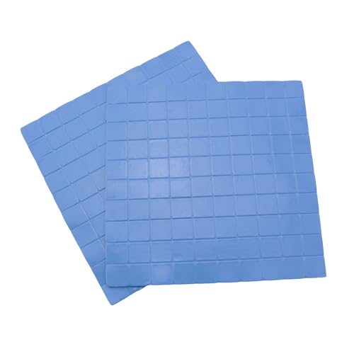 RLECS 2 Stück 100 x 100 x 1 mm wärmeableitende Silikonfolie GPU CPU Kühlkörper Kühlkörper Kühlkörper Kühlung leitfähiges Silikon-Pad feuerhemmende und schwer entflammbare Silikon-Isolierdichtung von RLECS