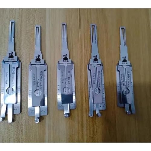 5 Stück HU66 v3 HU92 HU100 HU101 HU100R LiShi 2 in 1 Auto Lock Pick Dietrich und Decoder für Auto Auto Schlüsselleser Professionelle Schlosser Werkzeuge von RLOKK