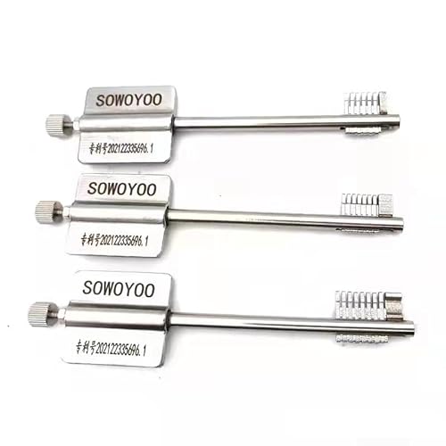 3 Stück Fast Fahnenmast Schlüssel, Blade Lock Picks Set für Safe Box AK8 BK7 CK6 Schlösser, Professionelle Schlosser Werkzeuge Schnellöffner von RLOkK