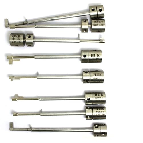 8-teiliges HUK Fahnenmast Lock Pick Werkzeug Set für Safe Blade Locks, Fast Opener, Profi Schlosser Safe Lock Picking Tool Fast Picker Tool von RLOkK