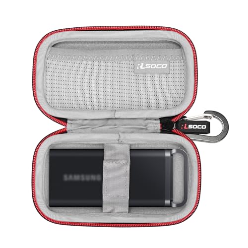 RLSOCO Tasche für WD My Passport SSD 1 TB/500 GB/2 TB/4 TB mobiler SSD Speicher & für Samsung Portable SSD T5 EVO, 8 TB/2 TB/4 TB(Nur Tasche) von RLSOCO