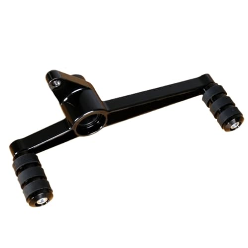 Fußschalthebel Glanz Schwarz Ferse Toe Shifter & Rudyness Pegs Fit Für Harley 2004-2022 Sportster Eisen XL 883 1200 48 Schalthebel(Black) von RLVYTA