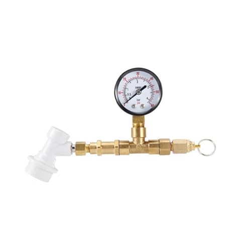 Heimbrausystem Homebrew Ball Lock Spunding Valve mit 0-60 Psi Gauge, Kegging Tools Brauzubehör von RLVYTA