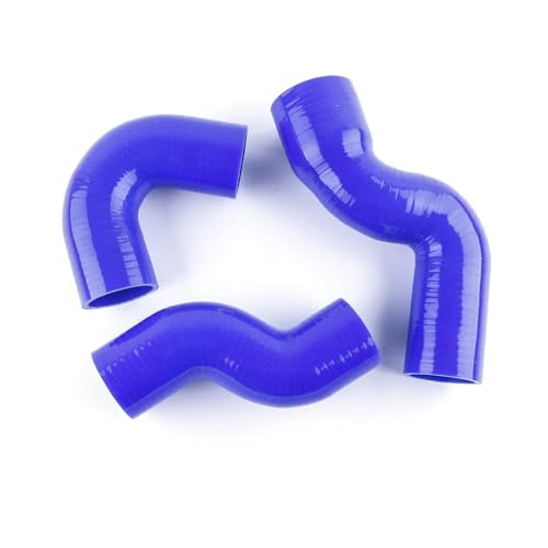 Kühlerschlauch Fit Für Land Rover Discovery 2 TD5 Silikon Turbo Intercooler Schlauch Rohr Kit Gummi Schlauch(Blue) von RLVYTA