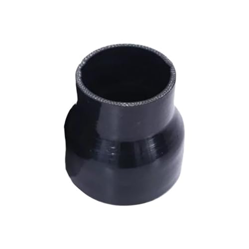 Kühlerschlauch Gerader Silikon-Reduzierschlauch, universeller Silikonschlauch, Ladeluftkühler, Turbo-Ansaugrohr, Kühlmittelschlauch Gummi Schlauch(Black,ID51mm-57mm) von RLVYTA