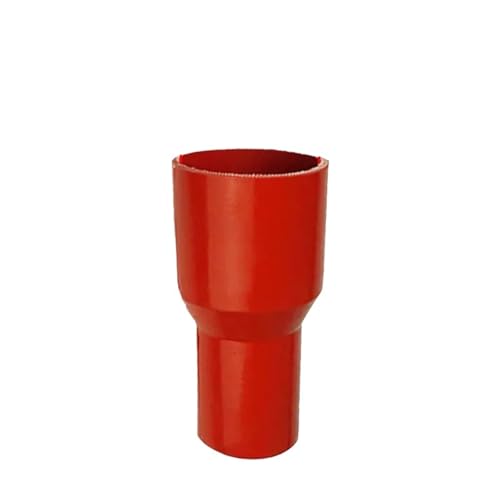 Kühlerschlauch Gerader Silikon-Reduzierschlauch, universeller Silikonschlauch, Ladeluftkühler, Turbo-Ansaugrohr, Kühlmittelschlauch Gummi Schlauch(Red,ID50mm-75mm) von RLVYTA