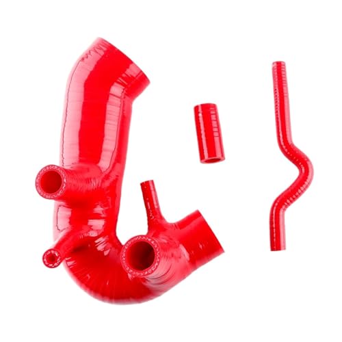 Kühlerschlauch Silikon-Ansaugschlauch passend für AUDI A4 passend für VW Passat B5 1.8T 1994-2005 TURBO Gummi Schlauch(Rouge) von RLVYTA