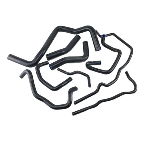 Kühlerschlauch Silikon-Kühlerschlauch-Kit passend für Volkswagen 1999-2006, passend für Golf Mk4 1.8T Turbo (9-teilig) Gummi Schlauch von RLVYTA