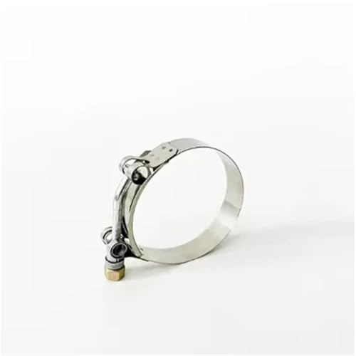 Kühlerschlauch T-Bolzen-Rohr Edelstahl-Clip Schlauchschellen Turbo-Rohrkupplung Passend für verstellbares Metall-Auspuffrohr Gummi Schlauch(1PCS_ID 51MM) von RLVYTA