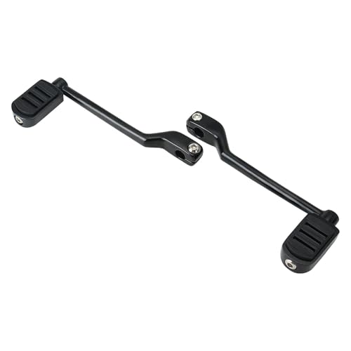 RLVYTA Fußschalthebel Fersenkappen-Schalthebel passend für Harley Touring Street Glide Softail Sport Glide Fat Boy Touring Road King Softail FL Pegs Schalthebel(1 Set Black) von RLVYTA