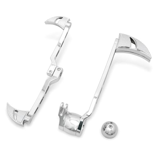 RLVYTA Fußschalthebel Klinge Brems Arm Ferse Kappe Shifter Schalthebel Pegs Pedal Fit Für Harley Touring Bagger Street Glide CVO FLHXSE Tri Glide Schalthebel(14-up Touring) von RLVYTA