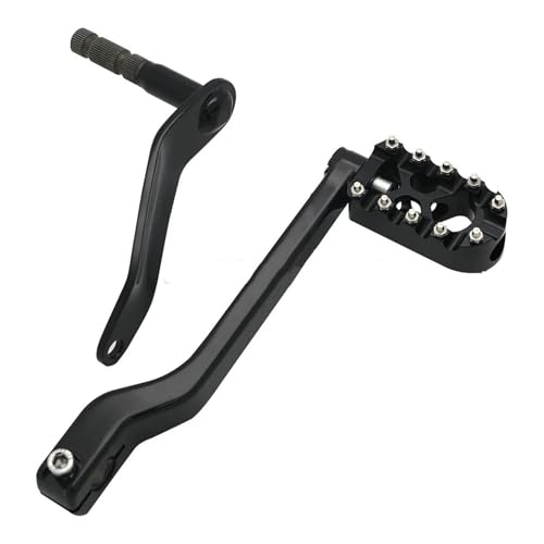 RLVYTA Fußschalthebel Motorrad Schalthebel Shifter Pegs Ferse Toe Pedal Vorwärts Kontrollen Fit Für Harley Softail Heritage Breakout 114 Schalthebel(D-Black) von RLVYTA