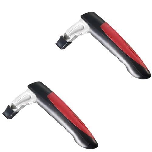 RLVYTA Griffverkleidung 1/2 stücke Türgriff Armlehne Ältere Auto Griff Unterstützen Rutschfeste Unterstützung Bar Hilfe Auto Unterstützung Greifen Cane Türgriff(2pcs red) von RLVYTA