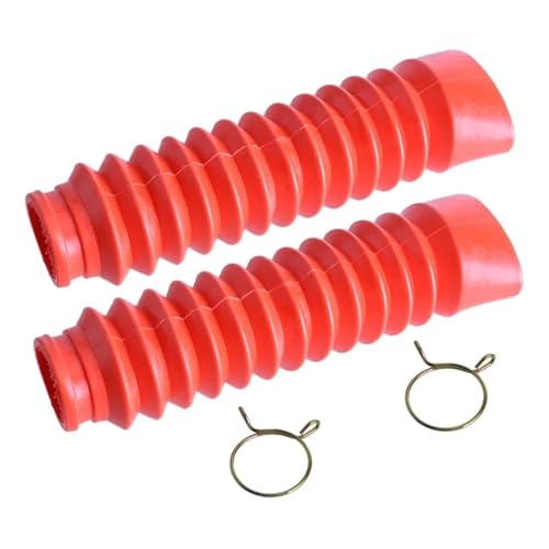 RLVYTA Vorderradgabelschutz 2Pcs 32mm Rot Motorrad Vorne Gummi Gamasche Boot Gabel Stoßdämpfer Staub Abdeckung Antislip RLVYTA Vorderradgabelschutz 2Pcs 32mm Rot Motorrad Vorne Gummi Gamasche Boot Gabel Stoßdämpfer Staub Abdeckung Antislip von RLVYTA