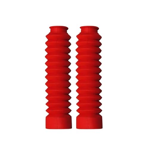 RLVYTA Vorderradgabelschutz 2Pcs Motorrad Gabel Abdeckung Gamaschen Gators Boot Schock Protector Staub Schutz Fit Für Off Road Pit Dirt Bike(Red) von RLVYTA