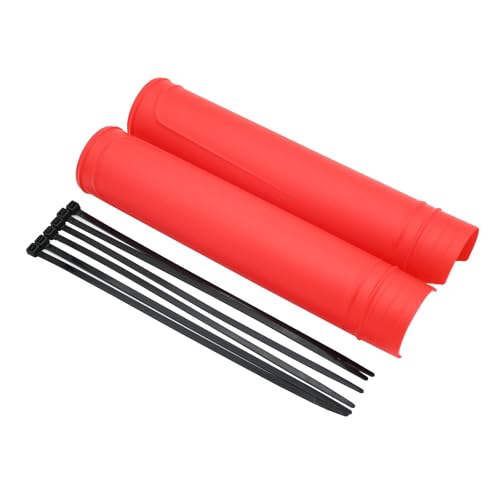 RLVYTA Vorderradgabelschutz Motocross Universal Gabel Protector Fit Für Husqvarna Fit Für KTM CRF250X CRF450X CRF250R CRF450R CRF CR(Red) von RLVYTA