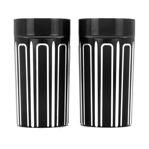 RLVYTA Vorderradgabelschutz Passend für Harley Road King Gabel Slider Stiefel Abdeckung 49MM FLHRS Electra Glide FLHTCU CVO Limited FLHTKSE Road Glide(Number 5) von RLVYTA