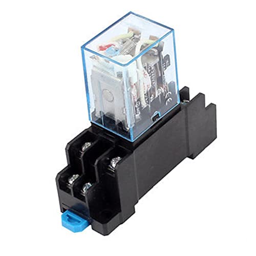 2 Stücke AC 24 V Spulenspannung 8 Pin DPDT Elektromagnetische Leistungsrelais w Sockel Basis 2 Stücke AC 24 V Spulenspannung 8 Pin DPDT Elektromagnetische Leistungsrelais w Sockel Basis von RLZQSGOT