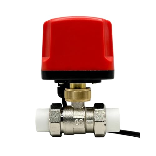 RLZQSGOT 1/2" 3/4" 1" 2" IP65 Wasserdichter motorisierter PPR-Kugelhahn 3-Draht oder 2-Draht Messing PPR Elektrischer Kugelhahn Großer Metallmotor(12VDC-CR03,PPR20) von RLZQSGOT