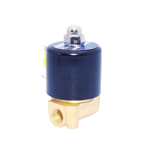 RLZQSGOT 1/4 24 V Luftmagnetventil 12 V normalerweise geschlossen Wasser N/C 2W025-08 Messing für(BSP-220VAC) von RLZQSGOT