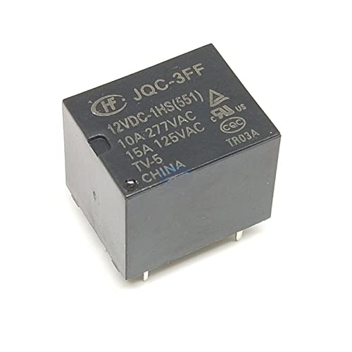 RLZQSGOT 5 STÜCKE Relais HF-JQC-3FF-005 009 012 024-1HS HF-JQC-3FF-005 009 012 024-1ZS(JQC-3FF-024-1HS 4PIN) von RLZQSGOT