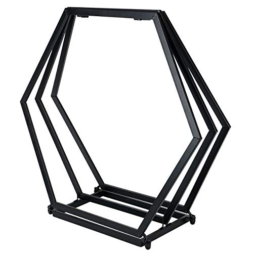 UNUS Holzhalter 6 eckig schwarz groß von UNUS