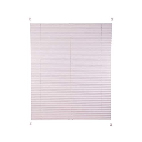 RMAN® Plissee ohne Bohren Klemmfix Faltrollo Plisseerollo Blickdicht Sonnenschutz Jalousie für Fenster & Tür (Grau B90 x H125cm) von RMAN