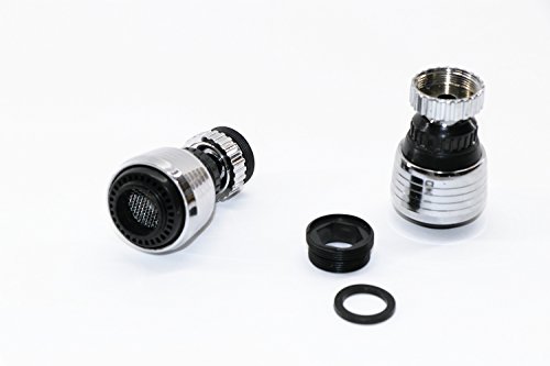 RMB® 2er Set Wasserhahn-Aufstecker Sprudel oder Strahl Sprüher schwenkbar Schwenk-Strahl-Regler von RMB