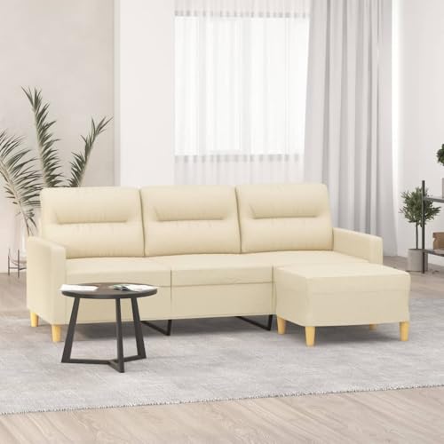 3-Sitzer Sofa mit Hocker, Modernes Wohnzimmer Sofa mit Sitzhocker, Bequemes Stoffsofa mit Dicker Polsterung für Wohnbereich, Schlafzimmer oder Büro, Robustes 3-Sitzer Sofa mit Hocker, Modernes Wohnzimmer Sofa mit Sitzhocker, Bequemes Stoffsofa mit Dicker Polsterung für Wohnbereich, Schlafzimmer oder Büro, Robustes von RMIHSJG