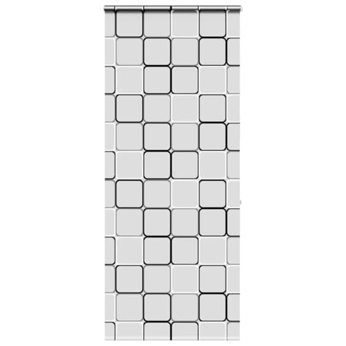 Duschrollo mit Kassette PEVA wasserfest platzsparend Decken- oder Wandmontage verstellbare Höhe Kindersicherheit Badezimmer Duschvorhang von RMIHSJG