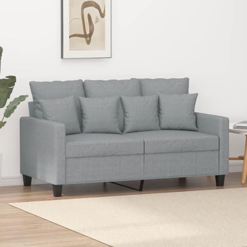 Gemütliches 2-Sitzer Sofa mit strapazierfähigem Stoff und robustem Metallgestell für Wohnzimmer, Leseecke oder TV-Bereich, atmungsaktiv und langlebig Gemütliches 2-Sitzer Sofa mit strapazierfähigem Stoff und robustem Metallgestell für Wohnzimmer, Leseecke oder TV-Bereich, atmungsaktiv und langlebig von RMIHSJG