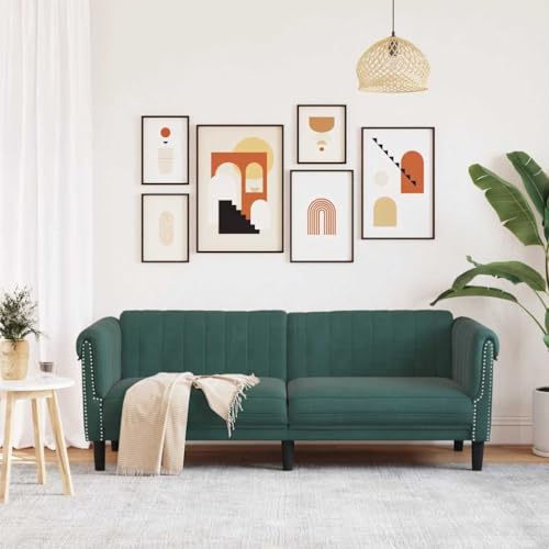 RMIHSJG 3-Sitzer Samtsessel Sofa mit dick gepolsterten Sitzflächen und stabilen Stützbeinen von RMIHSJG