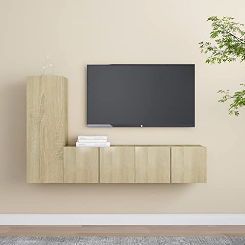 RMIHSJG 3-TLG. TV-Schrank-Set Sonoma-Eiche Holzwerkstoff Fernsehschrank Couchtisch tv möbel hängeschrank RMIHSJG 3-TLG. TV-Schrank-Set Sonoma-Eiche Holzwerkstoff Fernsehschrank Couchtisch tv möbel hängeschrank von RMIHSJG