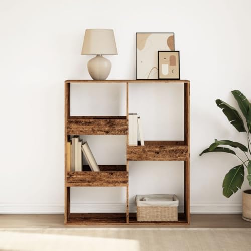 RMIHSJG Bücherregal/Raumteiler Altholz-Optik 100x33x115 cm Regal Für Ordner Bücherschrank Cd Regal Kleiner Schrank für Arbeitszimmer Wohnbereich Büro Schlafzimmer RMIHSJG Bücherregal/Raumteiler Altholz-Optik 100x33x115 cm Regal Für Ordner Bücherschrank Cd Regal Kleiner Schrank für Arbeitszimmer Wohnbereich Büro Schlafzimmer von RMIHSJG