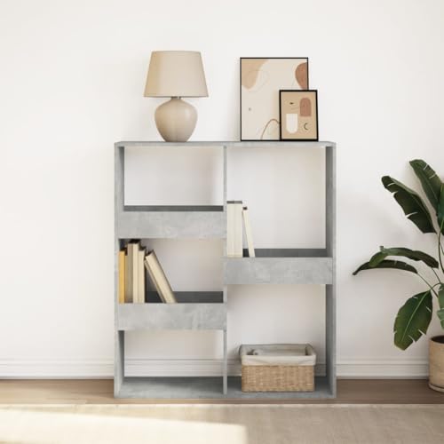RMIHSJG Bücherregal/Raumteiler Betongrau 100x33x115 cm Regal Für Ordner Bücherschrank Cd Regal Kleiner Schrank für Arbeitszimmer Wohnbereich Büro Schlafzimmer RMIHSJG Bücherregal/Raumteiler Betongrau 100x33x115 cm Regal Für Ordner Bücherschrank Cd Regal Kleiner Schrank für Arbeitszimmer Wohnbereich Büro Schlafzimmer von RMIHSJG