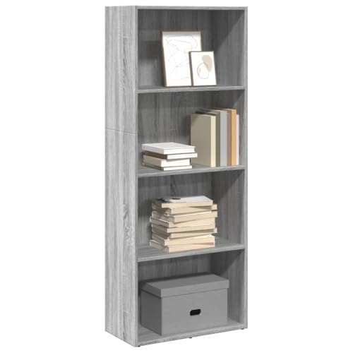 RMIHSJG Bücherregal Grau Sonoma 60x30x152 cm Holzwerkstoff Kleiner Schrank Cd Regal Regale Wohnzimmer Regal Industrial Style für Schlafzimmer Wohnbereich Küche Büro RMIHSJG Bücherregal Grau Sonoma 60x30x152 cm Holzwerkstoff Kleiner Schrank Cd Regal Regale Wohnzimmer Regal Industrial Style für Schlafzimmer Wohnbereich Küche Büro von RMIHSJG