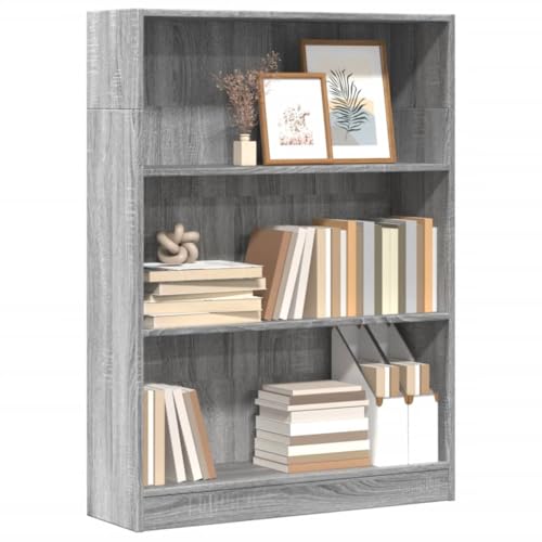 RMIHSJG Bücherregal Grau Sonoma 80x24x109 cm Holzwerkstoff Kleiner Schrank Cd Regal Bücherregal Schmal Kleines Bücherregal für Küche Wohnbereich Büro Arbeitszimmer RMIHSJG Bücherregal Grau Sonoma 80x24x109 cm Holzwerkstoff Kleiner Schrank Cd Regal Bücherregal Schmal Kleines Bücherregal für Küche Wohnbereich Büro Arbeitszimmer von RMIHSJG