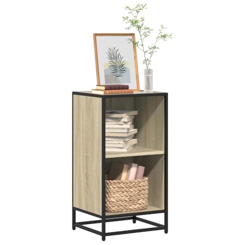 RMIHSJG Bücherregal Sonoma-Eiche 40x35x76 cm Holzwerkstoff Küchenregale Bücherregal Klein Regale Wohnzimmer Kleines Regal für Küche Arbeitszimmer Büro Wohnbereich von RMIHSJG