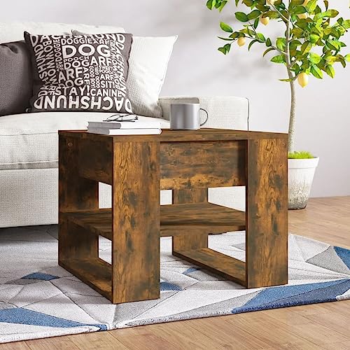 RMIHSJG Couchtisch Räuchereiche 55,5x55x45 cm Holzwerkstoff Coffe Table Couchtisch Beistelltisch Outdoor Tisch Wohnzimmer für Wohnzimmer Outdoor Schlafzimmer Büro RMIHSJG Couchtisch Räuchereiche 55,5x55x45 cm Holzwerkstoff Coffe Table Couchtisch Beistelltisch Outdoor Tisch Wohnzimmer für Wohnzimmer Outdoor Schlafzimmer Büro von RMIHSJG