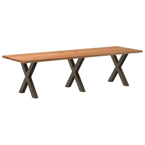 RMIHSJG Esstisch Hellbraun Dinner Table Speisetisch für Küche 280x90x74 cm Massivholz Eiche Rechteckig RMIHSJG Esstisch Hellbraun Dinner Table Speisetisch für Küche 280x90x74 cm Massivholz Eiche Rechteckig von RMIHSJG