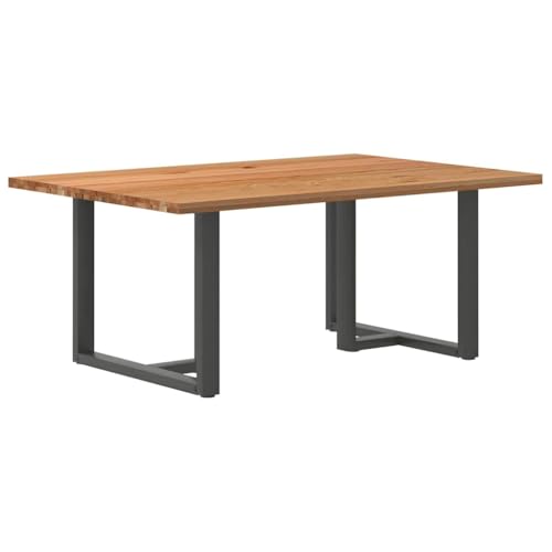 RMIHSJG Esstisch Hellbraun Esszimmertisch Familientisch für Küche 180x120x74 cm Massivholz Eiche Rechteckig von RMIHSJG