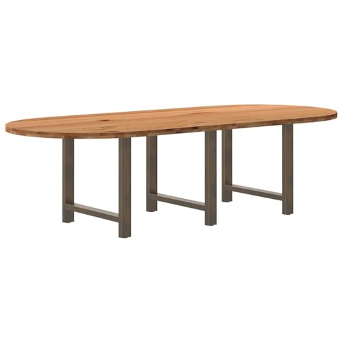 RMIHSJG Esstisch Hellbraun Mahlzeitentisch Pflegeleichter Tisch für Küche 280x120x74 cm Massivholz Eiche Oval RMIHSJG Esstisch Hellbraun Mahlzeitentisch Pflegeleichter Tisch für Küche 280x120x74 cm Massivholz Eiche Oval von RMIHSJG