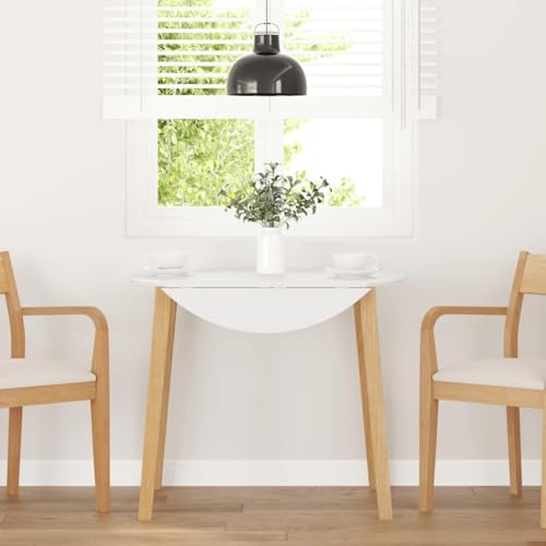RMIHSJG Esstisch Natur Massivholz Gummibaumholz Esszimmer Pflegeleichter Tisch für Restaurant von RMIHSJG