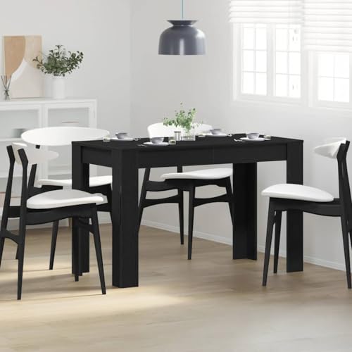 RMIHSJG Esstisch Schwarz Eichen-Optik Esszimmer Massiver Esstisch für Küche 120x60x76 cm Holzwerkstoff RMIHSJG Esstisch Schwarz Eichen-Optik Esszimmer Massiver Esstisch für Küche 120x60x76 cm Holzwerkstoff von RMIHSJG