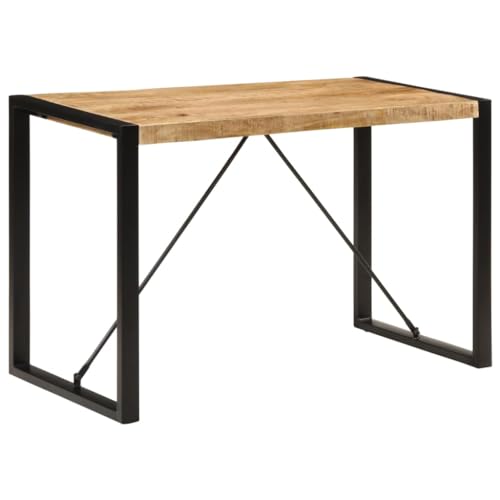 RMIHSJG Esstisch Tafel Esszimmer für Innenraum 120x55x76 cm Raues Mangoholz von RMIHSJG