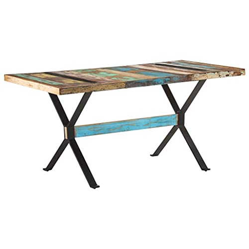 RMIHSJG Esstisch Tafel Esszimmer für Küche 160x80x76 cm Altholz Massiv von RMIHSJG