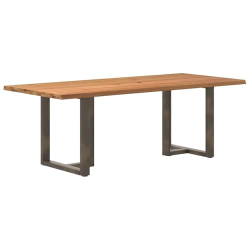RMIHSJG Esstisch mit Baumkanten Tisch für Küche Tafel für Küche 220x100x74 cm Massivholz Eiche Rechteck RMIHSJG Esstisch mit Baumkanten Tisch für Küche Tafel für Küche 220x100x74 cm Massivholz Eiche Rechteck von RMIHSJG