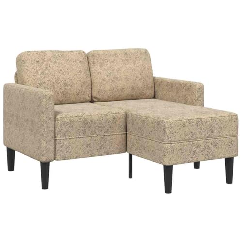 RMIHSJG L-förmiges 2-Sitzer Sofa mit Chaiselongue, Kunstleder Sofa für kleine Räume, Ecksofa mit stabilen Metallbeinen und hochwertiger Polsterung für maximalen von RMIHSJG
