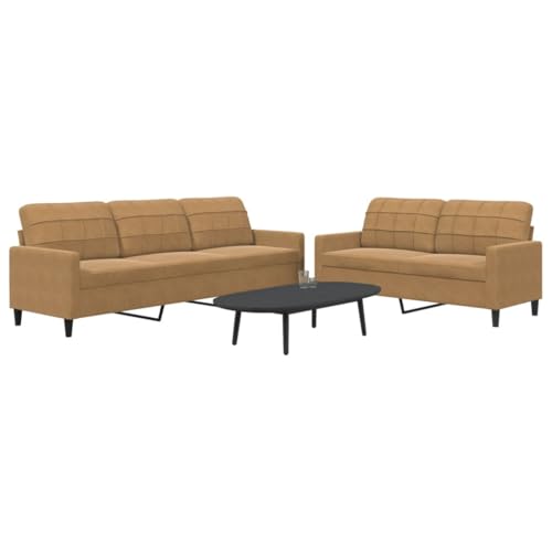 RMIHSJG Samt Sofa Set 3 Sitzer mit Metallgestell, Bequemes Polstermöbel für Wohnzimmer, Modernes Design Sofagarnitur in Weich und Langlebig RMIHSJG Samt Sofa Set 3 Sitzer mit Metallgestell, Bequemes Polstermöbel für Wohnzimmer, Modernes Design Sofagarnitur in Weich und Langlebig von RMIHSJG