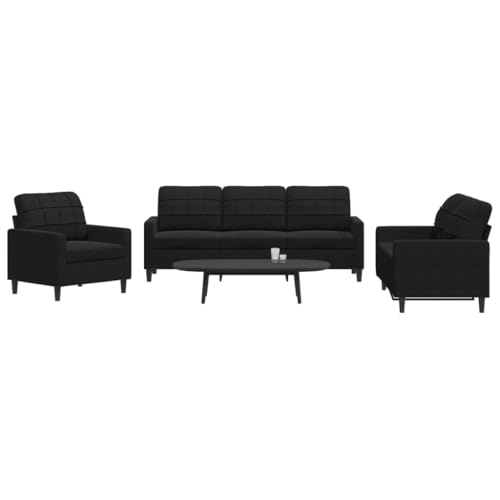 RMIHSJG Samt Sofa Set 3 Sitzer mit Metallgestell, Bequemes Polstermöbel für Wohnzimmer, Modernes Design Sofagarnitur mit Sitzkissen für Gemütliches Entspannen RMIHSJG Samt Sofa Set 3 Sitzer mit Metallgestell, Bequemes Polstermöbel für Wohnzimmer, Modernes Design Sofagarnitur mit Sitzkissen für Gemütliches Entspannen von RMIHSJG